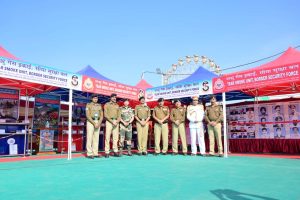 BSF organizes exhibition of tear gas weapons, jawans present band