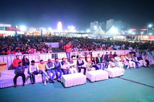 Mishmi tied the knot with her performance of Deva Ho Deva at the Bhojpal Festival Fair