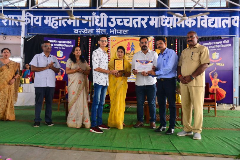 Honored by giving shield, citation to the students who topped the board exams